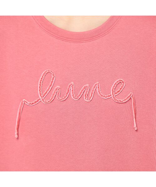 PISANO / ピサーノ カットソー | 【手洗いOK】ベロアテープロゴ刺繍カットソー | 詳細16