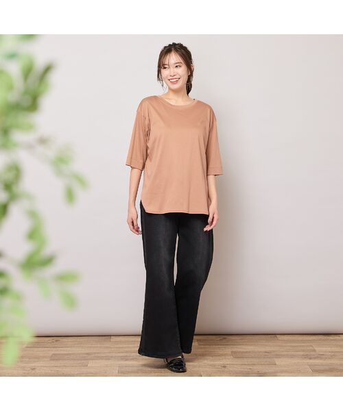 PISANO / ピサーノ カットソー | 【手洗いOK・汗ジミ防止・綿100％】ラウンドヘム・ミニマルカットソー | 詳細11