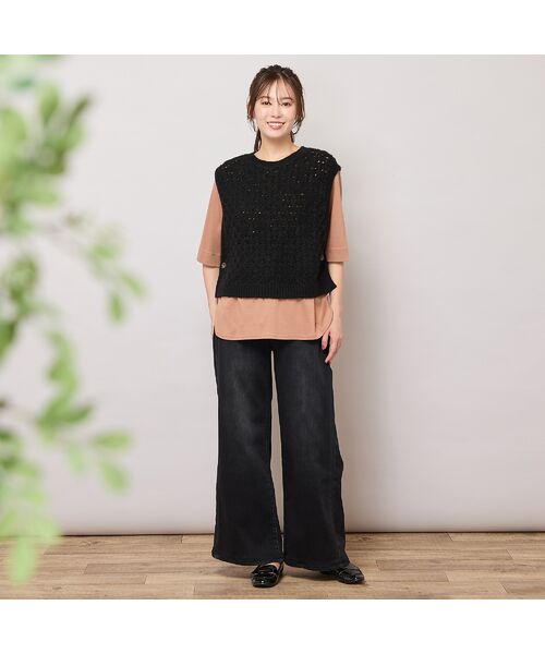 PISANO / ピサーノ カットソー | 【手洗いOK・汗ジミ防止・綿100％】ラウンドヘム・ミニマルカットソー | 詳細13