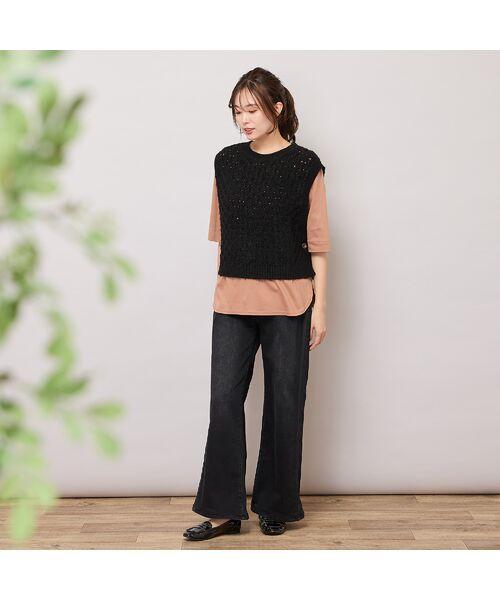 PISANO / ピサーノ カットソー | 【手洗いOK・汗ジミ防止・綿100％】ラウンドヘム・ミニマルカットソー | 詳細14