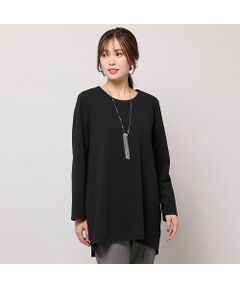 PISANO / ピサーノ カットソー | 【手洗いOK・セットアップ対応】ジョーゼットジャージ・バックヘム切り替えトップ