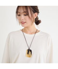 PISANO / ピサーノ ネックレス・ペンダント・チョーカー | べっ甲調プレートネックレス