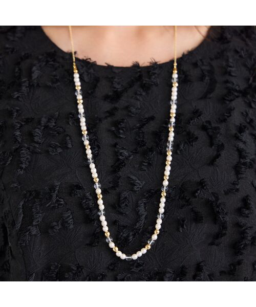 PISANO / ピサーノ ネックレス・ペンダント・チョーカー | MIXラウンドビジューネックレス | 詳細4