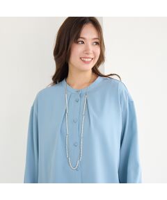 PISANO / ピサーノ ネックレス・ペンダント・チョーカー | パール調ビジュー×ゴールド調チェーン・2連ロングネックレス