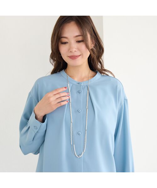 PISANO / ピサーノ ネックレス・ペンダント・チョーカー | パール調ビジュー×ゴールド調チェーン・2連ロングネックレス | 詳細1