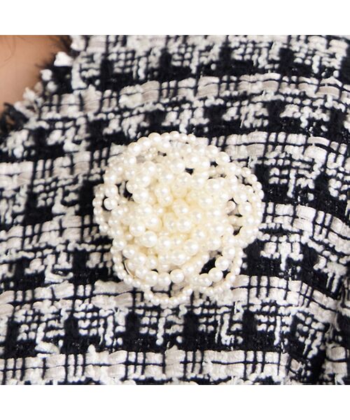 PISANO / ピサーノ ブローチ・コサージュ | パール調ビジューフラワーブローチ | 詳細3