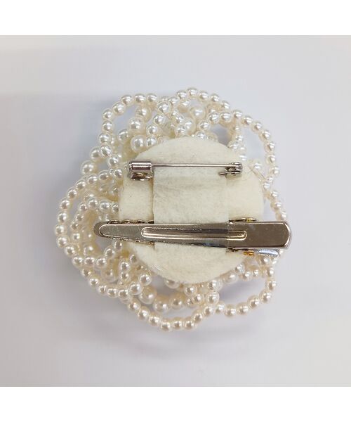PISANO / ピサーノ ブローチ・コサージュ | パール調ビジューフラワーブローチ | 詳細4