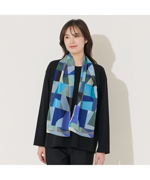 PISANO / ピサーノ マフラー・ショール・スヌード・ストール | 【手洗いOK】ジオメトリックプリントストール | 詳細3