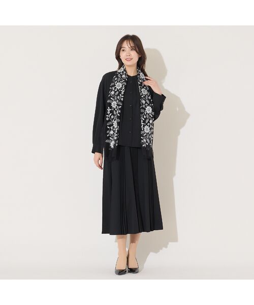 PISANO / ピサーノ マフラー・ショール・スヌード・ストール | ボタニカル刺繍ストール | 詳細5