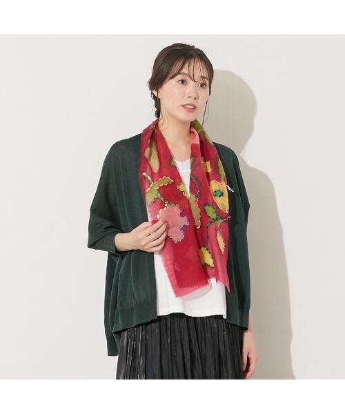PISANO / ピサーノ マフラー・ショール・スヌード・ストール | フラワープリントストール | 詳細1