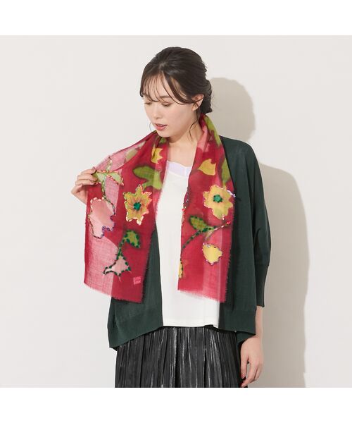 PISANO / ピサーノ マフラー・ショール・スヌード・ストール | フラワープリントストール | 詳細2