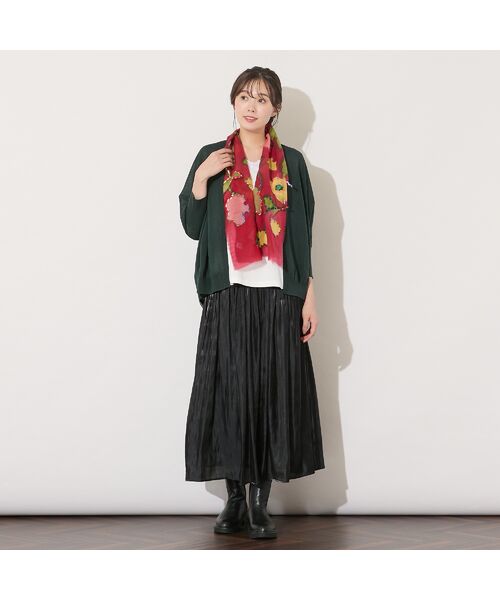 PISANO / ピサーノ マフラー・ショール・スヌード・ストール | フラワープリントストール | 詳細4