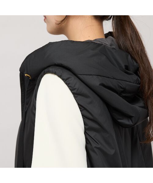 PISANO / ピサーノ ベスト | キャメル入り中綿・ジップアップフーディージレ | 詳細8