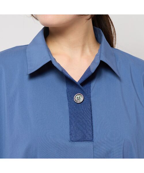 PISANO / ピサーノ ミニ丈・ひざ丈ワンピース | 【手洗いOK】Aライン・オープンカラーワンピース | 詳細14