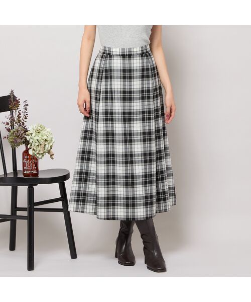 PISANO / ピサーノ ミニ・ひざ丈スカート | 【セットアップ対応】Aラインチェック柄スカート | 詳細6