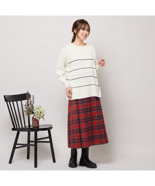 PISANO / ピサーノ ミニ・ひざ丈スカート | 【セットアップ対応】Aラインチェック柄スカート | 詳細11
