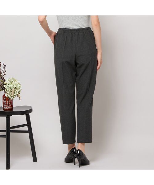 PISANO / ピサーノ ショート・ハーフ・半端丈パンツ | 【手洗いOK】真空プリーツ・アンクル丈パンツ(無地) | 詳細2