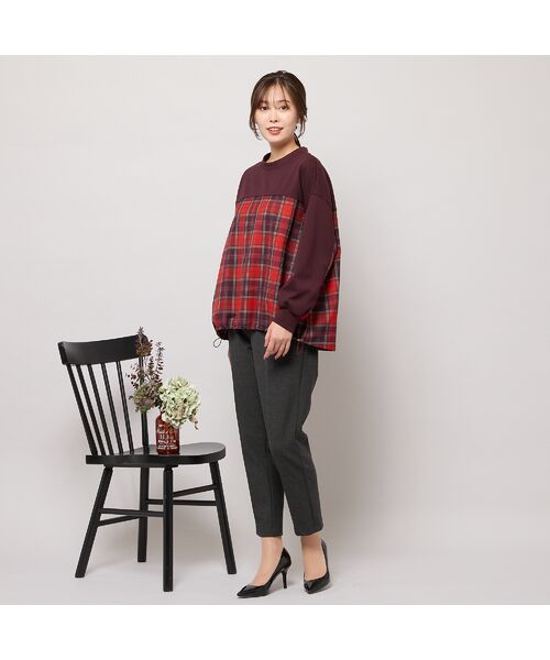 PISANO / ピサーノ ショート・ハーフ・半端丈パンツ | 【手洗いOK】真空プリーツ・アンクル丈パンツ(無地) | 詳細4