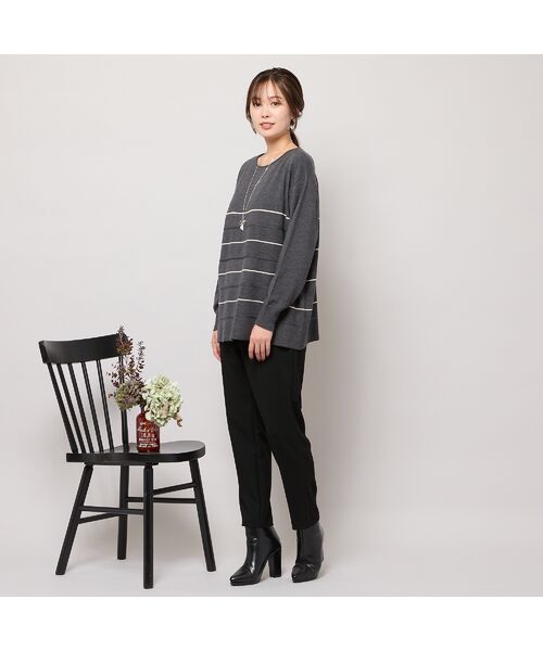 PISANO / ピサーノ ショート・ハーフ・半端丈パンツ | 【手洗いOK】真空プリーツ・アンクル丈パンツ(無地) | 詳細9