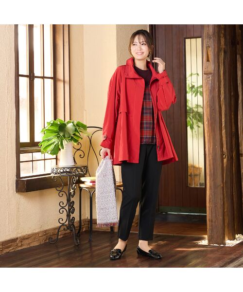 PISANO / ピサーノ ショート・ハーフ・半端丈パンツ | 【手洗いOK】真空プリーツ・アンクル丈パンツ(無地) | 詳細12