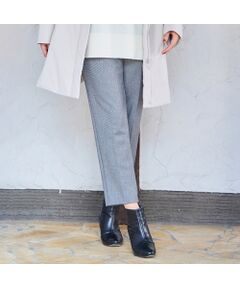 PISANO / ピサーノ ショート・ハーフ・半端丈パンツ | 【手洗いOK・吸湿発熱】真空プリーツ・アンクル丈パンツ（千鳥）