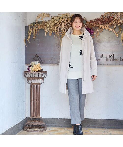 PISANO / ピサーノ ショート・ハーフ・半端丈パンツ | 【手洗いOK・吸湿発熱】真空プリーツ・アンクル丈パンツ(千鳥) | 詳細10