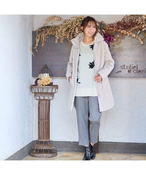 PISANO / ピサーノ ショート・ハーフ・半端丈パンツ | 【手洗いOK・吸湿発熱】真空プリーツ・アンクル丈パンツ(千鳥) | 詳細11