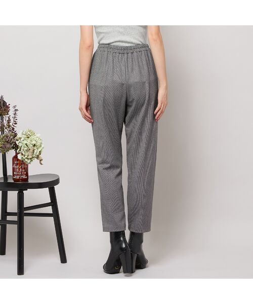 PISANO / ピサーノ ショート・ハーフ・半端丈パンツ | 【手洗いOK・吸湿発熱】真空プリーツ・アンクル丈パンツ(千鳥) | 詳細2