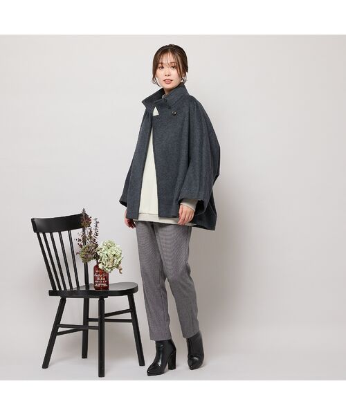 PISANO / ピサーノ ショート・ハーフ・半端丈パンツ | 【手洗いOK・吸湿発熱】真空プリーツ・アンクル丈パンツ(千鳥) | 詳細8