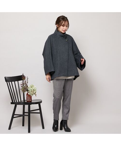 PISANO / ピサーノ ショート・ハーフ・半端丈パンツ | 【手洗いOK・吸湿発熱】真空プリーツ・アンクル丈パンツ(千鳥) | 詳細9