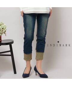 PISANO / ピサーノ デニムパンツ | 【手洗いOK・INDIMARKコラボ】デニムストレート・裾切り替えパンツ