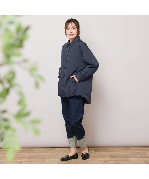 PISANO / ピサーノ デニムパンツ | 【手洗いOK・INDIMARKコラボ】デニムストレート・裾切り替えパンツ | 詳細4