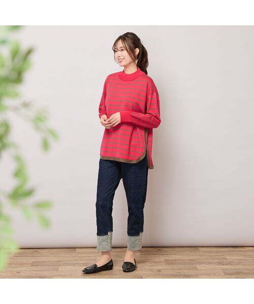 PISANO / ピサーノ デニムパンツ | 【手洗いOK・INDIMARKコラボ】デニムストレート・裾切り替えパンツ | 詳細5