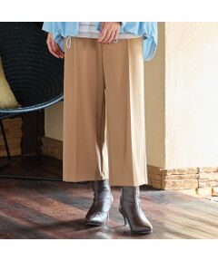 PISANO / ピサーノ ショート・ハーフ・半端丈パンツ | 【手洗いOK】真空プリーツ・ワイドストレートパンツ