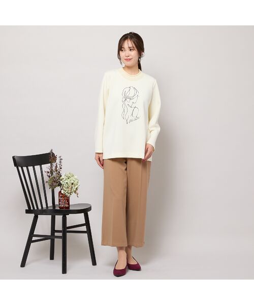 PISANO / ピサーノ ショート・ハーフ・半端丈パンツ | 【手洗いOK】真空プリーツ・ワイドストレートパンツ | 詳細1