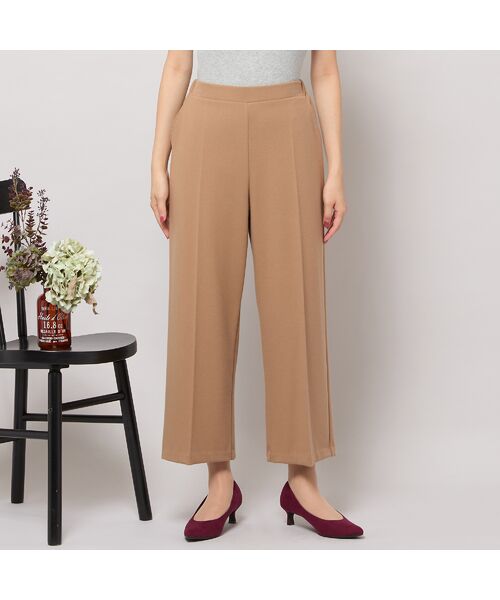 PISANO / ピサーノ ショート・ハーフ・半端丈パンツ | 【手洗いOK】真空プリーツ・ワイドストレートパンツ | 詳細4