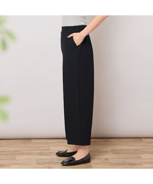 PISANO / ピサーノ ショート・ハーフ・半端丈パンツ | 【手洗いOK】真空プリーツ・ワイドストレートパンツ | 詳細7