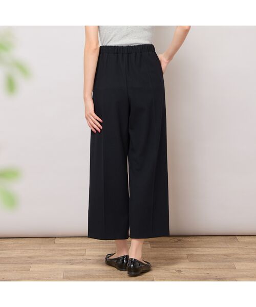 PISANO / ピサーノ ショート・ハーフ・半端丈パンツ | 【手洗いOK】真空プリーツ・ワイドストレートパンツ | 詳細8