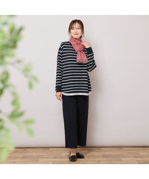 PISANO / ピサーノ ショート・ハーフ・半端丈パンツ | 【手洗いOK】真空プリーツ・ワイドストレートパンツ | 詳細9