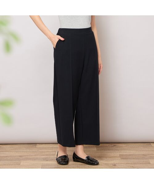PISANO / ピサーノ ショート・ハーフ・半端丈パンツ | 【手洗いOK】真空プリーツ・ワイドストレートパンツ | 詳細13
