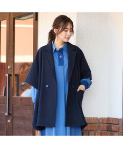 未使用　ピサーノ　羽織り　コート ライナー付きオーバーステンカラーコートRN｜くらしと生協