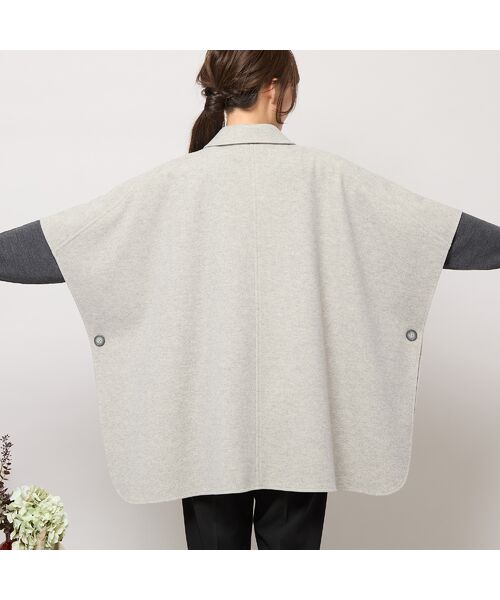 PISANO / ピサーノ ポンチョ | 【吸湿発熱】テーラードカラー・ポンチョジャケット | 詳細11