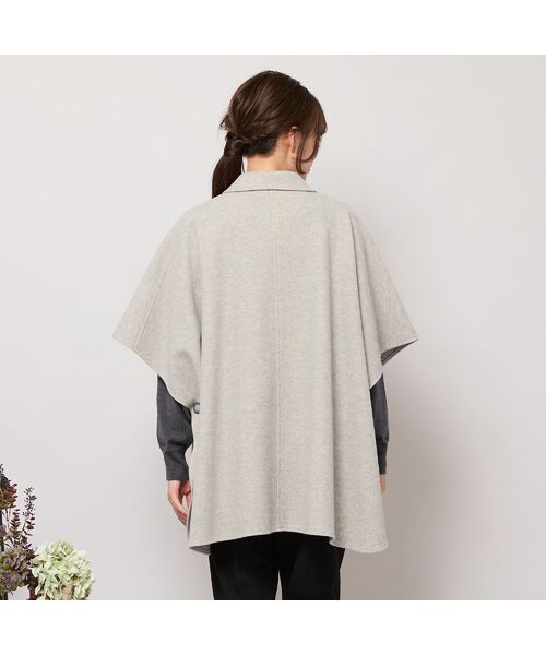 PISANO / ピサーノ ポンチョ | 【吸湿発熱】テーラードカラー・ポンチョジャケット | 詳細2