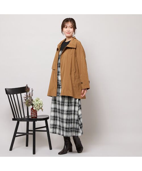 PISANO / ピサーノ トレンチコート | 【撥水】Aラインシルエット・ラグランスリーブトレンチブルゾン | 詳細4