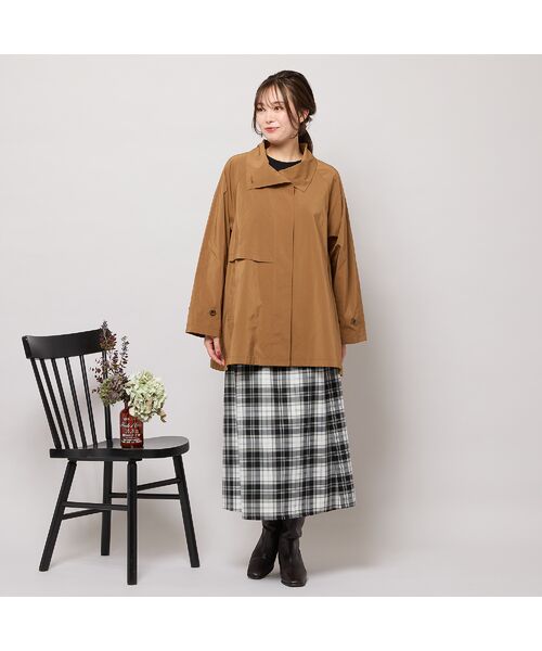 PISANO / ピサーノ トレンチコート | 【撥水】Aラインシルエット・ラグランスリーブトレンチブルゾン | 詳細5