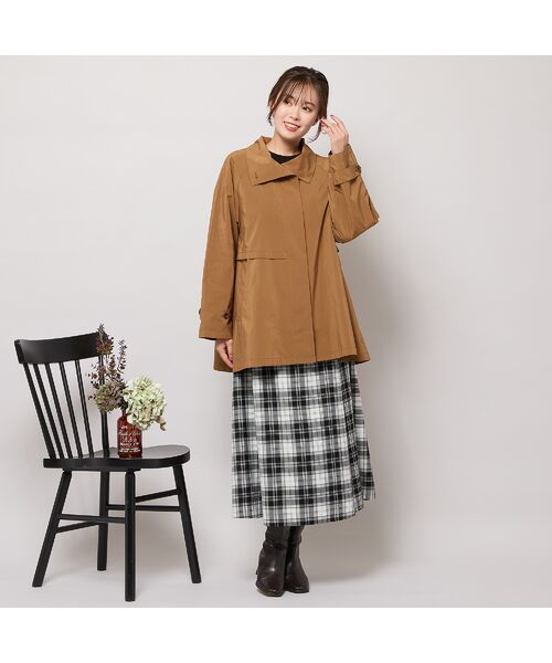 PISANO / ピサーノ トレンチコート | 【撥水】Aラインシルエット・ラグランスリーブトレンチブルゾン | 詳細7
