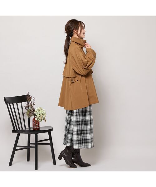 PISANO / ピサーノ トレンチコート | 【撥水】Aラインシルエット・ラグランスリーブトレンチブルゾン | 詳細8