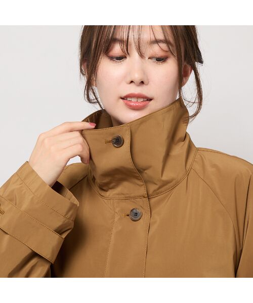 PISANO / ピサーノ トレンチコート | 【撥水】Aラインシルエット・ラグランスリーブトレンチブルゾン | 詳細9