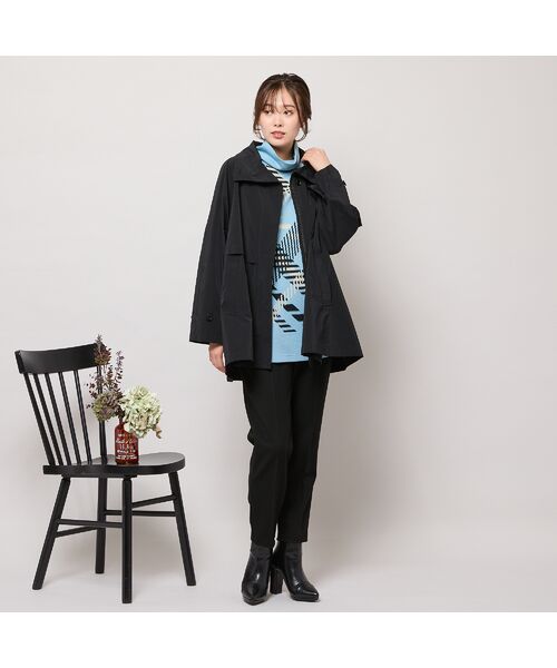 PISANO / ピサーノ トレンチコート | 【撥水】Aラインシルエット・ラグランスリーブトレンチブルゾン | 詳細15