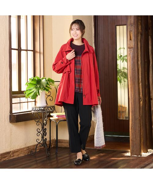 PISANO / ピサーノ トレンチコート | 【撥水】Aラインシルエット・ラグランスリーブトレンチブルゾン | 詳細16